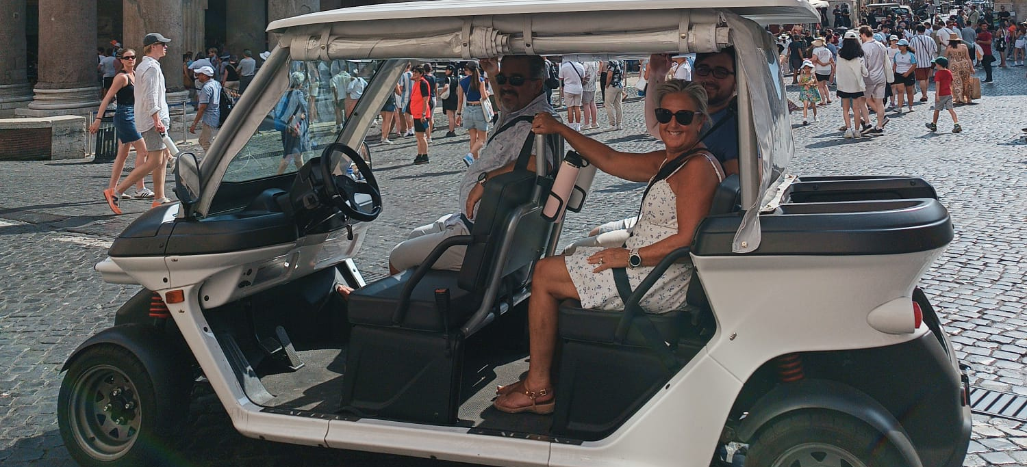 Rome City Center Private Golf Cart Tour
